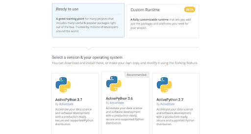 Ready To Use ActivePython Runtime