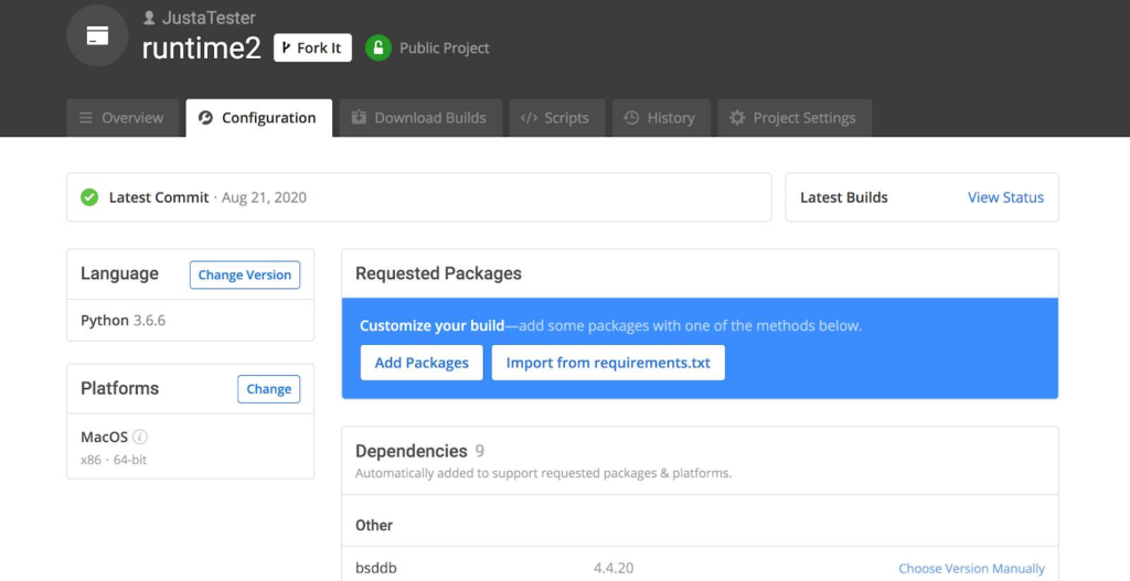 Basic Runtime Configuration