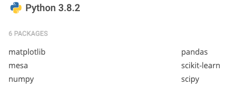 Packages for COVID Simulation