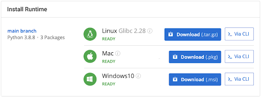 tsl certificate management with python Install Runtime