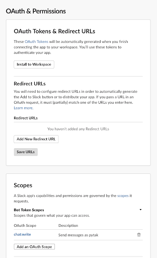 Slack Tokens - Pyton automation Slack Tokens - Pyton automation
