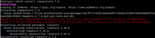 Hatch Dependency Conflict