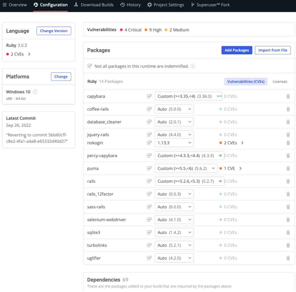 Runtime Configuration