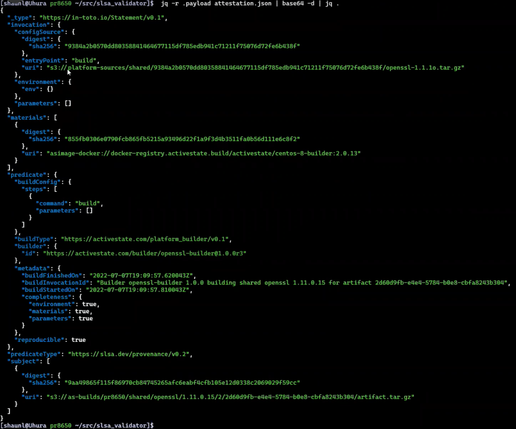 ActiveState Attestation