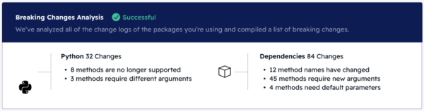 Breaking Changes Report